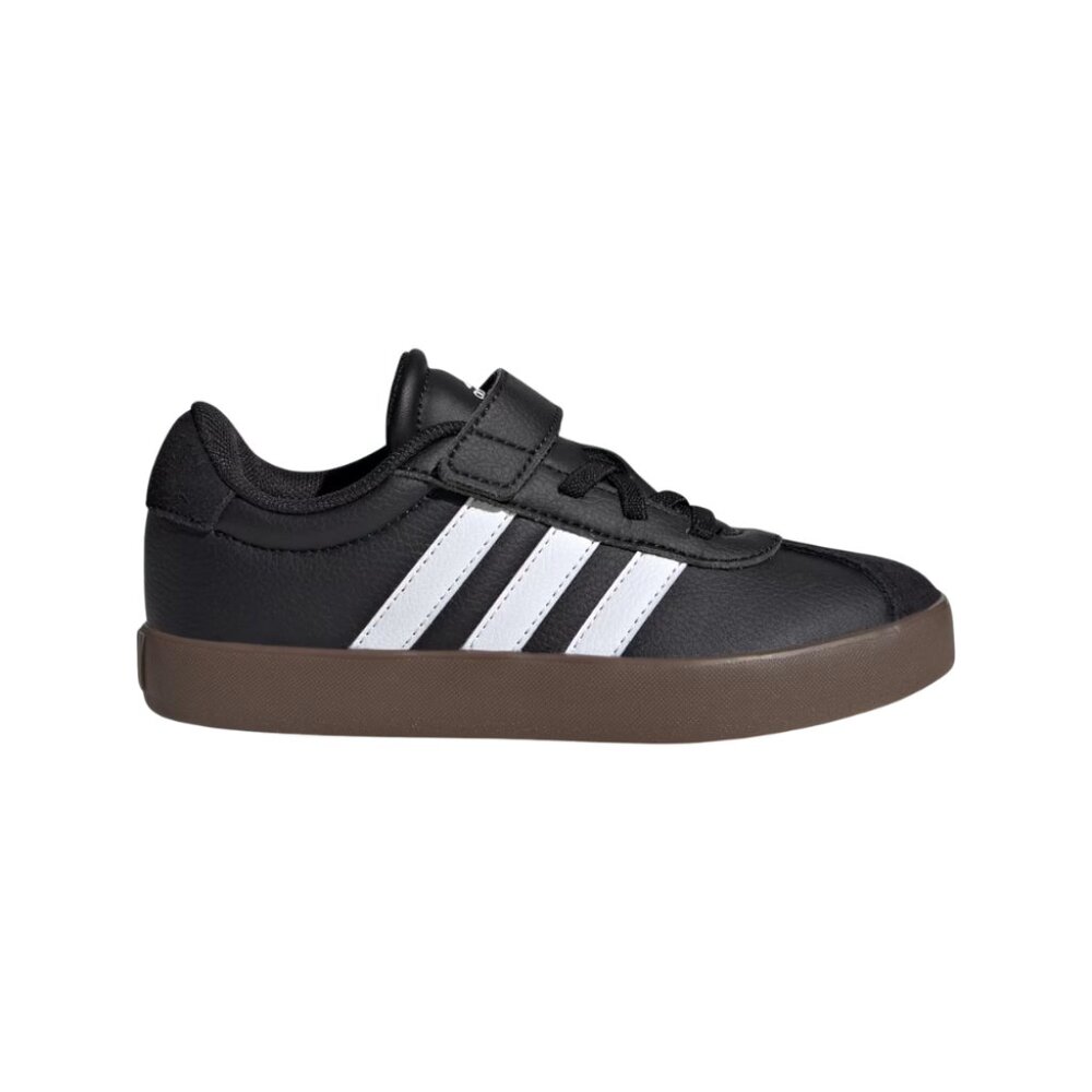 Adidas Unisex-Kids VL Court 3.0 Elastic Lace, Black/White/Black